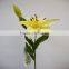 china guangdong foshan wholesale artificial silk flowers supplier single stem lily indoor wedding decoration