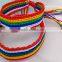 New design rainbow color string braided bracelets hand woven fabric cord bracelets friendship bracelets gifts