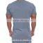 hot sale 95% cotton 5% elastane t shirt mens curved hem longline t shirt wholesale blank streetwear pocket t shirt