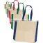 Full Color Print Tote Bag With Side Accents - made from 6 oz. basic cotton, measures 16"H x 15"W x 3"D and comes with your logo.