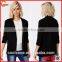 Fashion Tailored Lapel Turn up Cuffs Jersey Blazer Women Blazer Suit 2015