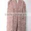 New fashion custom cutting pattern plain dyed linon viscose hijab scarf in stock