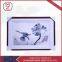 Stock handmade lotus flower silk paintings with black and white dragonfly