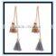 2017 fashion unique daily wear women wholesale double woolen tassels long earrings