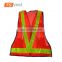 2017 custom PVC reflective strips traffic security vest