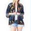 Hot Sell New Dark Blue Elephant Kimono Cardigan For Women