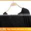 Ladies open back black cable knit sweater poncho