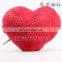 Cute plush red star and heart shaped cushion toys for kids