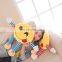 Factory Wholesale cheap Emoji smiling face plush toys for vending