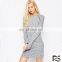 Top quality long sleeve cotton mini dress latest designer one piece girls party dresses