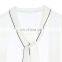 Hot White Loose Shirts Fashion Neckline Tie Casual Women Blouses