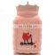 Mini water injection silicone hot water bottle and hand warmer with explosion-proof function for warm palace and carry