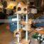 China good quality fancy European material cat tree house/jumping climbing tower for pet