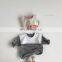 Baby Collar Triangle Bag Fart Clothes Baby Plaid Romper