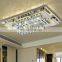 Rectangle Shape Crystal Ceiling Lamp Lustres Crystal Light Clear Ceiling Lighting Guaranteed