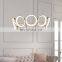 Modern led living room chandelier ring creative simple golden nordic design light luxury bedroom dining chandelier