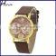 Women's Retro World Map Watch Faux Leather Round Analog Quartz Wrist Watch WP012
