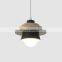 Decorative chandelier simple solid wood wrought iron wire pendant lights nordic pendant lamp