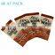 Heat Sealing Laminated Material Matte Heat Seal Energy Bar Packaging Bag Chocolate Granola Bars Wrappers