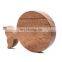 Promotion products cute fish shape acacia wood mat sublimation coaster for tea cup or snack
