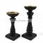 large tall black iron metal candlestick decorating candle holder for home decor