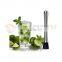 Cost Effective Customized Long Cocktail Stainless Steel Bar Muddler Cocktail