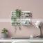 Cost Effective Pink Hanging Shelf Wall Utensils Multifunction Kitchen Organizer Rack