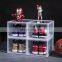 Drop Front clear custom shoe case storage box wholesale shoe case display Magnetic acrylic shoe box custom logo