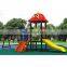 New design plastic slide amusement park set play equipment outdoor playground