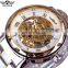Winner Watch Top Luxury Mens Watch Fashion Skeleton Dial Automatic Mechanical Clock Stainless Steel Brand Watches Men Wrist