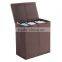 Storage Foldable 2- Compartment Hamper, Laundry hamper with Magnetic Lid Closure