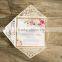 Wholesale Fancy Gold Laser Cut Wedding Anniversary Card to Print                        
                                                Quality Choice