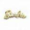 Chinese supplier stainless steel brush etching logo metal brand tag