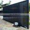 commercial custom courtyard entrance driveway main modern steel electric sliding fence gate automatic design