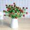 Hot Sold Plastic Small Bundle Flower Arrangement Decoration Artificial Simulation Red Fruit Flower