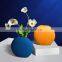 Colorful Oval Vases Ornaments Delicate Hand-painted Flower Round Vases For Home Decoration