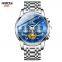 NIBOSI 2507 Tourbillon Mens Watches Top Brand Luxury Quartz Wristwatches Waterproof Chronograph Auto Date Business Watch Relogio
