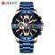 CURREN 8336 Relojes-hombr al por mayor Calendar Waterproof Quartz Six-Hand Men's Watch from China
