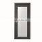 Modern black frame glass contemporary quality interior frame bathroom kitchen solid wood door