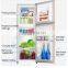 93L Factory Directly Supply R600a VCM.S.S Color Double Door Ningbo Refrigerator
