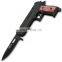 5.9 Inch Gun Shaped Aluminum Handle  Mini Folding Camping Tracker Pocket knife