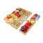 Eco Friendly Kitchen Removable Magnet Tray Food Serving Charcuterie Board Bamboo Cheese Board With Knife Set