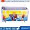 110V 60Hz sliding glass door freezer with top lamp