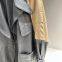 Genuine leather jacket sheepskin splicing fabric 2024 autumn new jacket women's fashion trendy windbreaker mid-length