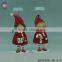 metal christmas boy and girl ornament for home decor