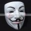 Top PVC White V for Vendetta Mask guy fawkes mask /Anonymous PVC V For Vendetta Halloween Mask