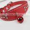 Teddy necklace watch-collar Pet dog cat collar PU material with a Bell collar