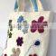 Canvas Bag - Screen Printed Recycled Cotton Grocery Bag - Large Canvas Shopper Tote - Reusable and Washable - Eco Friendly