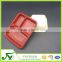 Food grade disposable plastic clamshell blister cookie container with divider