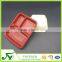 Wholesale PP red plastic fast food container with lid